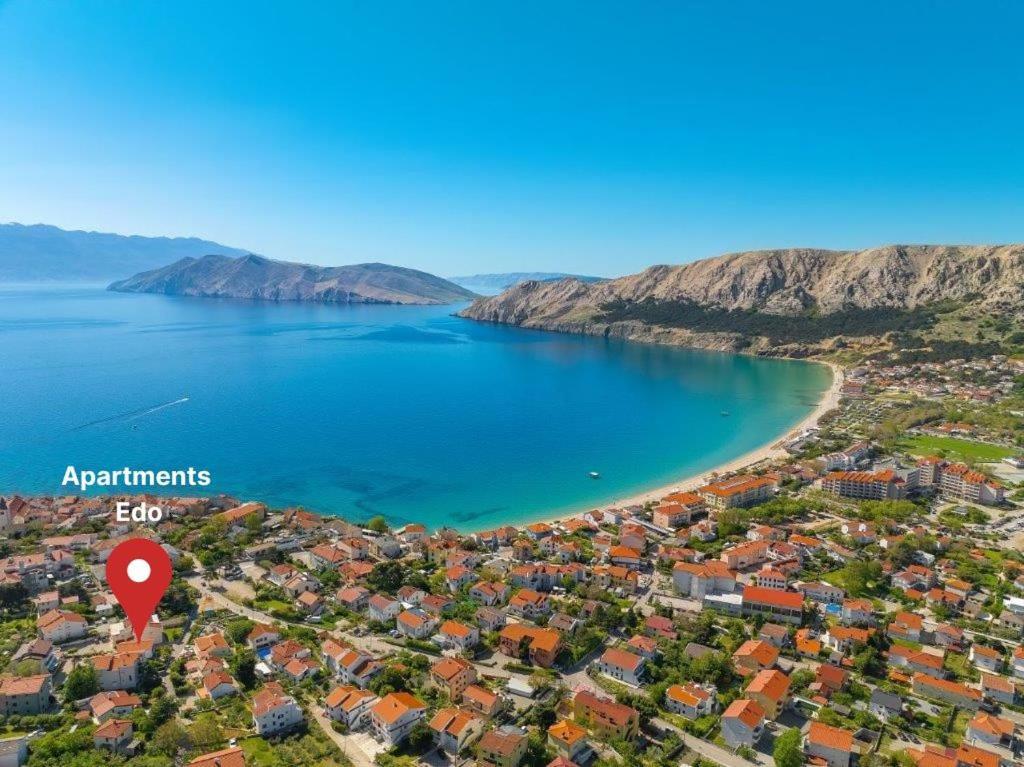 Apartments Edo With Terrace Baška Exteriör bild